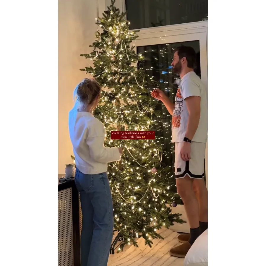 Anna Redman and Chris Bukowski Celebrities Decorate for Christmas 2023