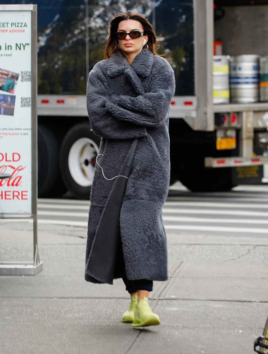 Emily Ratajkowski in New York City on November 1, 2023.