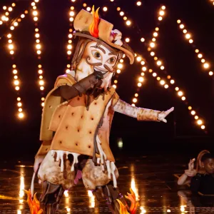 Ashley Parker Angels Fitness Routine Helped With Very Heavy Smore Costume on The Masked Singer