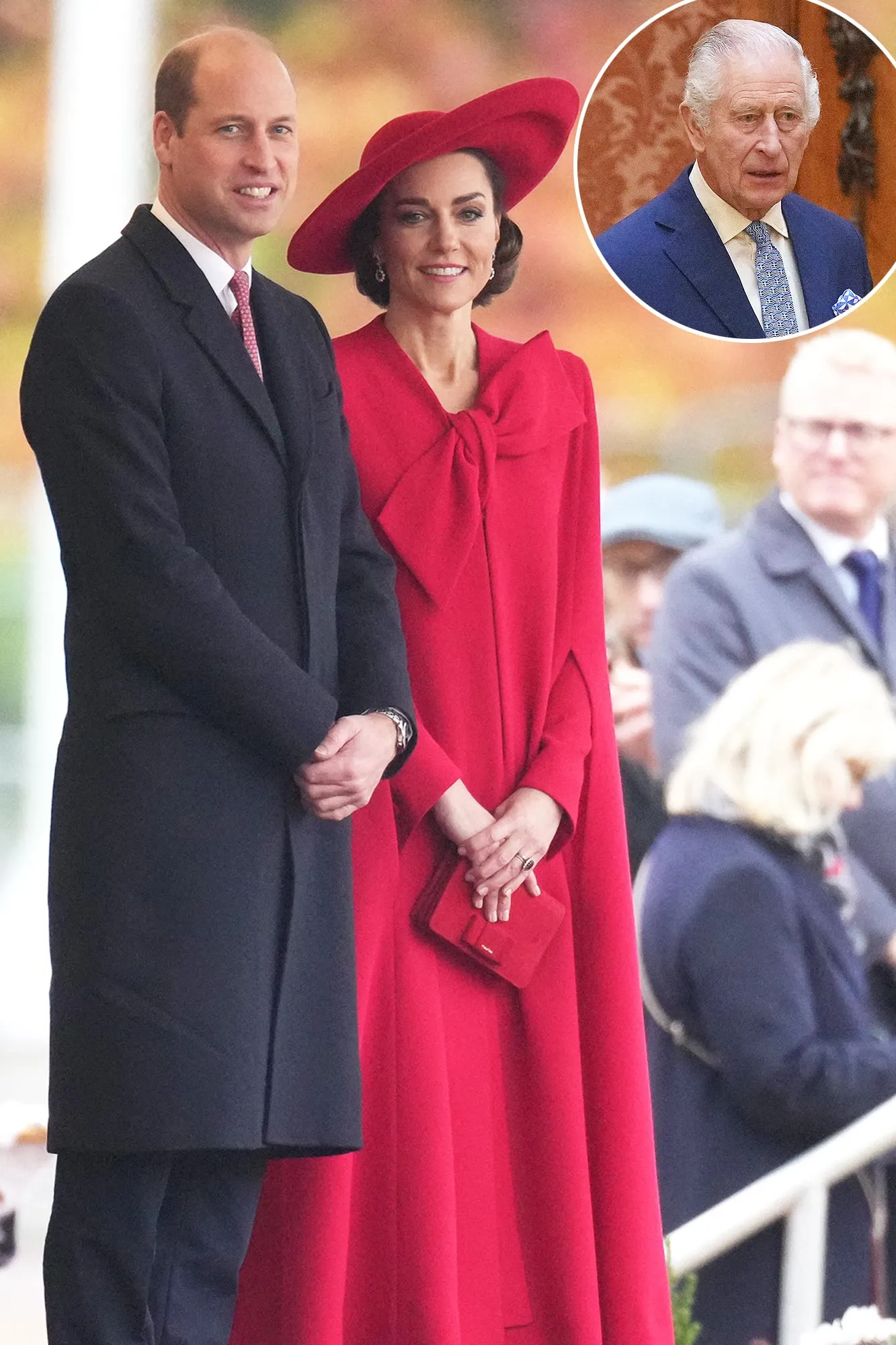 Kate Middleton Gives Quick Curtsy To King Charles III