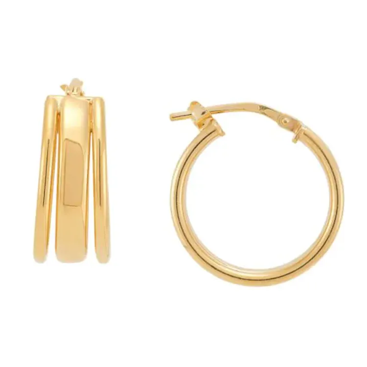 gold hoop earrings