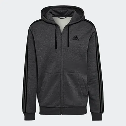 Adidas Essentials Fleece 3-Stripes Full-Zip Hoodie
