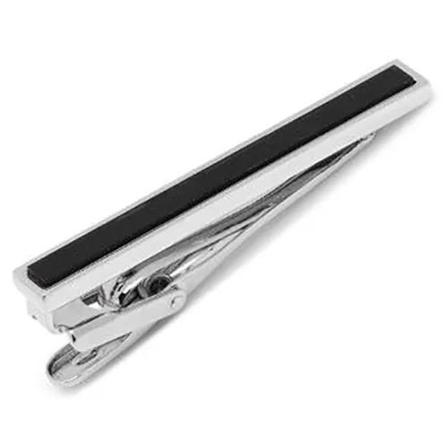 Ox & Bull Trading Company Onyx Inlaid Tie Clip