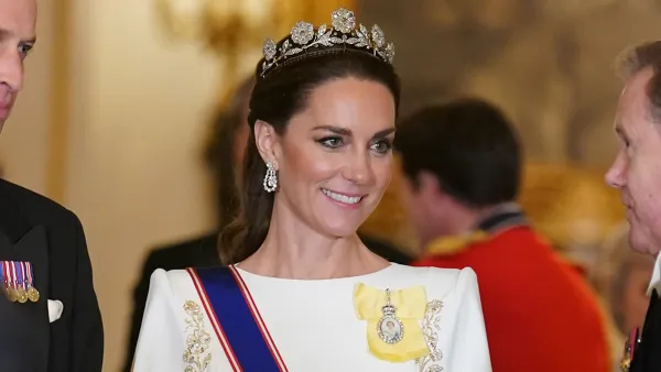 Princess Kate at the State Banquet at Buckingham Palace on November 21, 2023.