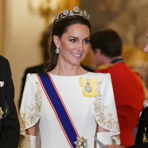 Princess Kate at the State Banquet at Buckingham Palace on November 21, 2023.