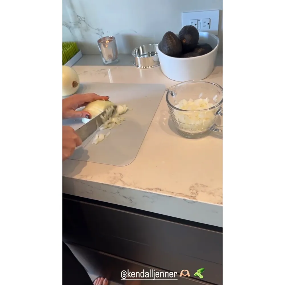 Kylie Jenner Pokes Fun at How Sister Kendall Cuts Onion on Thanksgiving: 'You're Doing a Good Job'