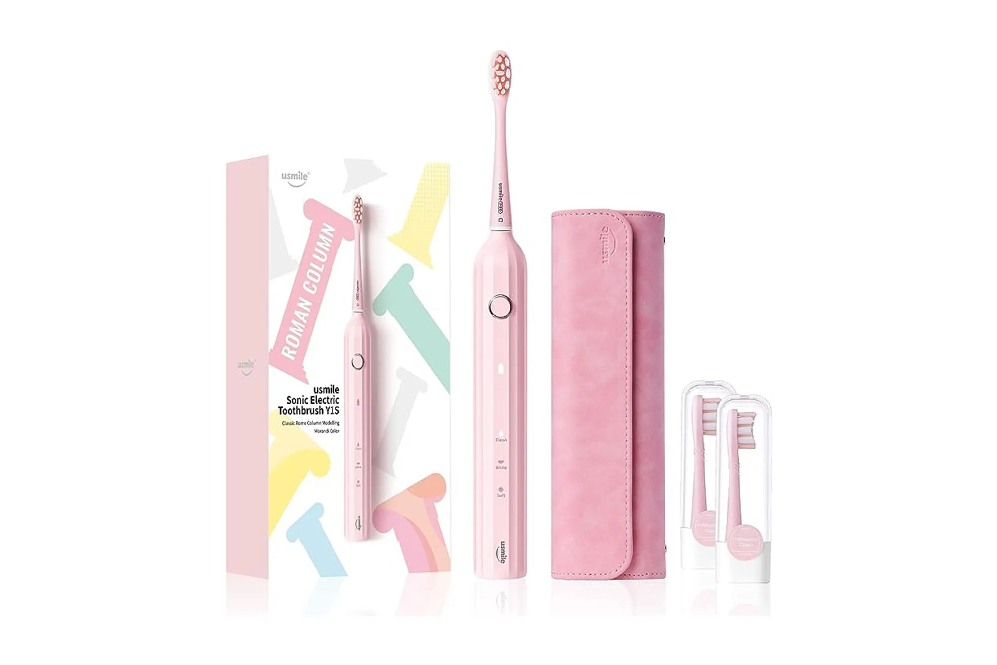 pink electric toothbrush