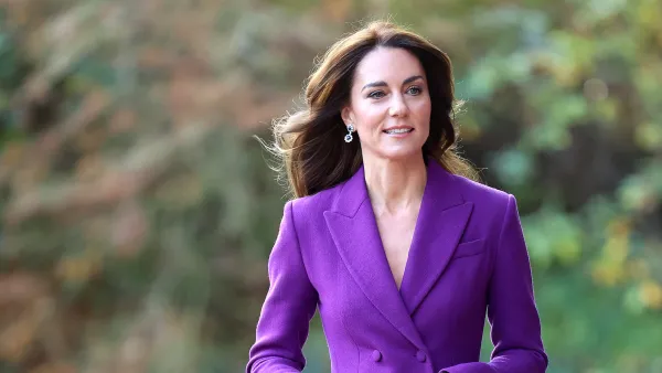 Princess Kate arriving at the Shaping Us National Symposium at the Design Museum in London on November 15, 2023.