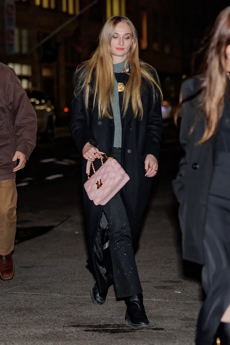Sophie Turner in NYC on November 12, 2023.