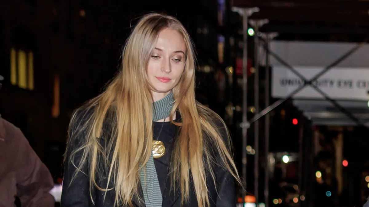 Sophie Turner in NYC on November 12, 2023.