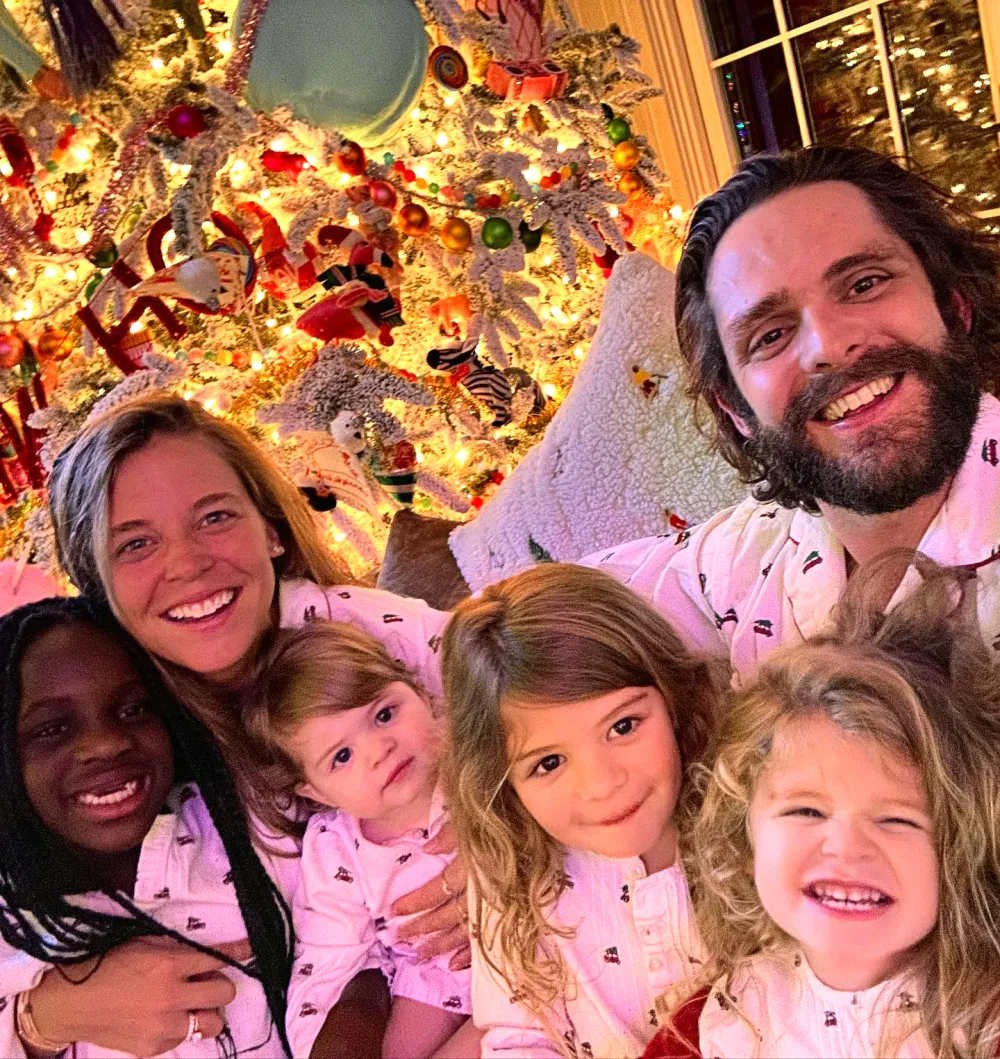 Thomas Rhett and Lauren Akins Have the Perfect Solution to Get Kids to Smile for Holiday Card Shoot