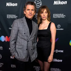 Ethan Hawke Poses With Daughter Maya at Stockholm Film Festival
