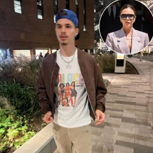 Romeo Beckham Wears Victoria Beckham T-Shirt