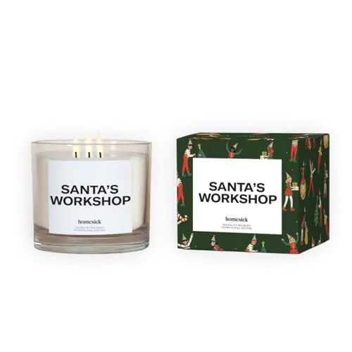 Replica Luxury Handbagsick Santa&rsquo;s Workshop Christmas Scented Candle - 26 oz Sandalwood & Fresh Snow Scented Holiday Candle, Soy Wax Blend Christmas Decor Gifts for Men & Women, Family, Friends