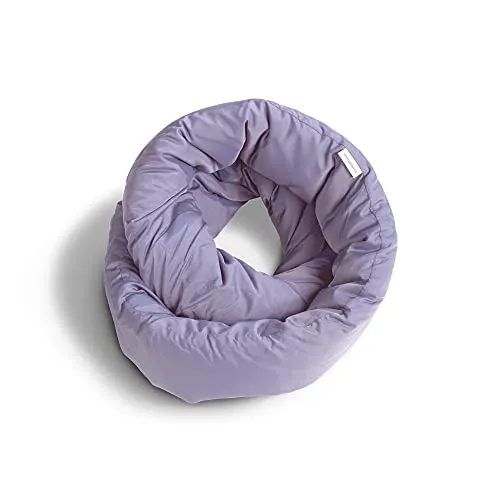 Huzi Infinity Pillow - Replica Luxury Handbag Travel Soft Neck Scarf Support Sleep (Purple)