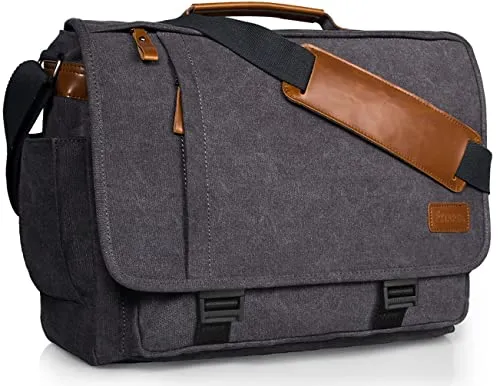 ESTARER 17″ Water-Resistant Computer Messenger Bag