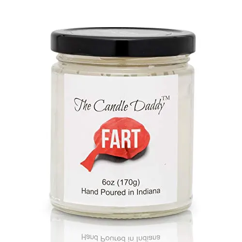 Fart Scented Candle - Smells Terrible- 6 Ounce Jar Candle- Hand Poured in Indiana