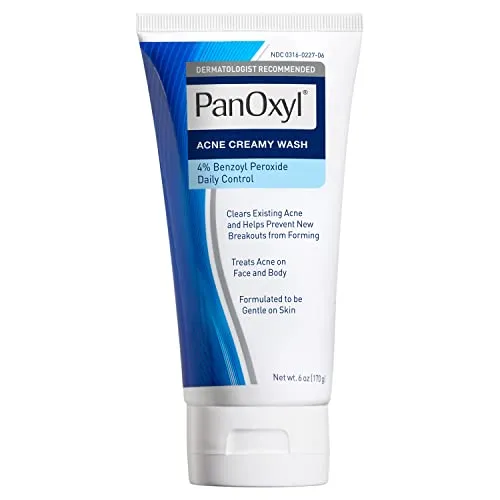 Best With Benzoyl Peroxide: PanOxyl Acne Creamy Wash, 4% Benzoyl Peroxide