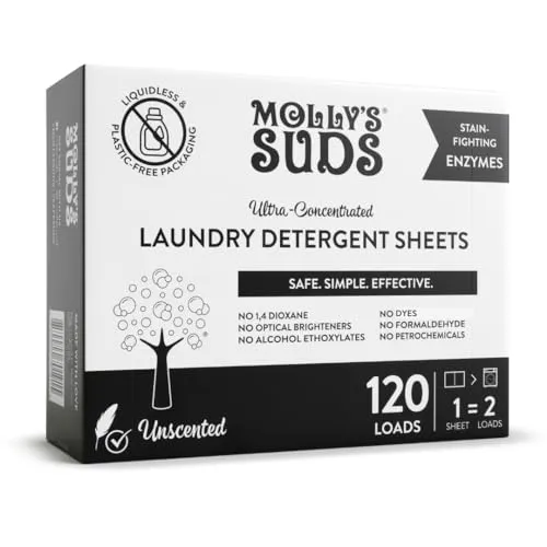 Best for Eczema: Molly’s Suds Laundry Detergent Sheets, Unscented