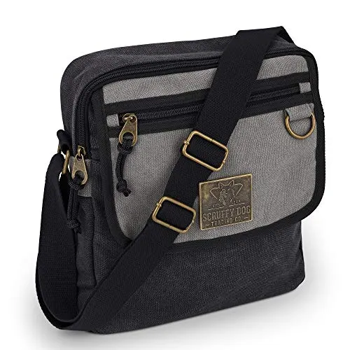 SCRUFFY DOG Canvas Messenger Bag