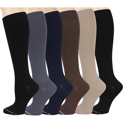 Dr. Motion Knee-High Compression Socks for Women