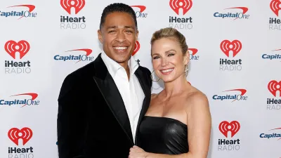 Amy Robach and T.J. Holmes Make Red Carpet Debut as a Couple at Jingle Ball Concert