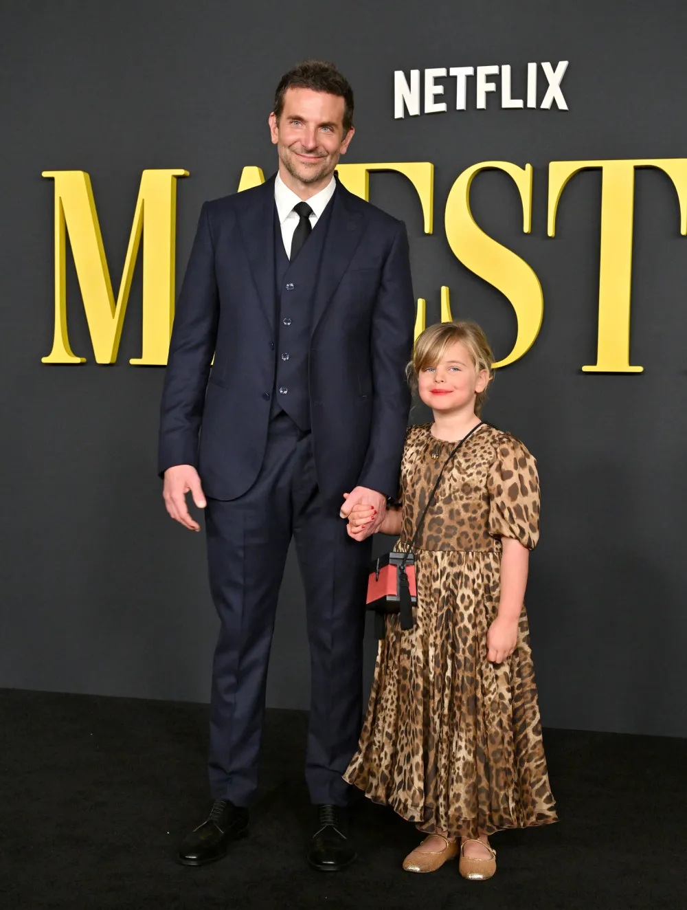 Bradley Cooper Celebrates Maestro Premiere With Daughter Lea by His Side