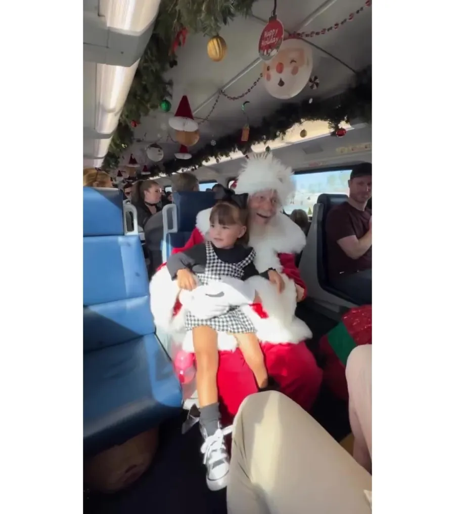 Celebrity Parents Show Off Their Kids Meeting Santa in 2023 Hilary Duff Scheana Shay and More 966