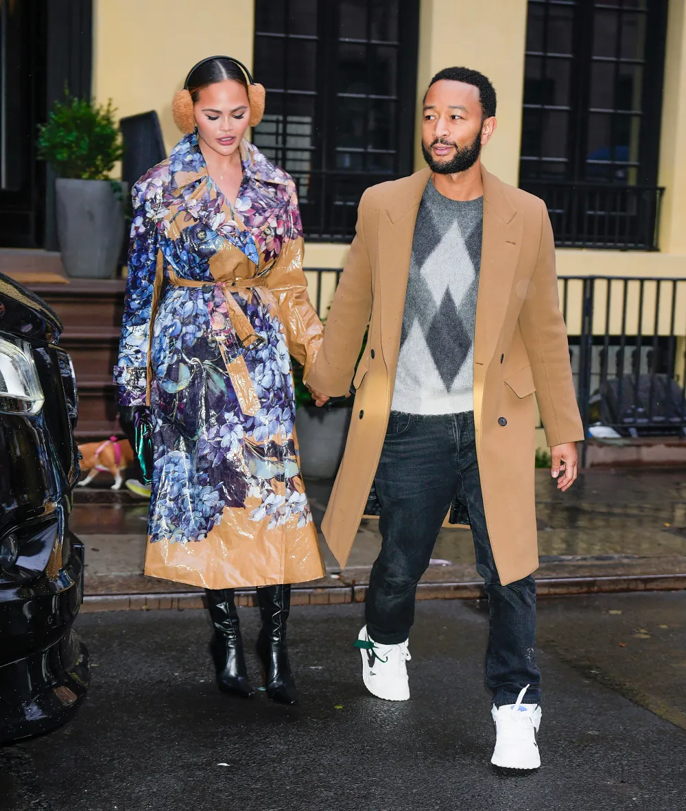 Chrissy Teigen and John Legend Hold Hands During Romantic Night Out in New York City