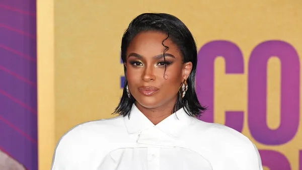 Ciara Glittery Baby Bump