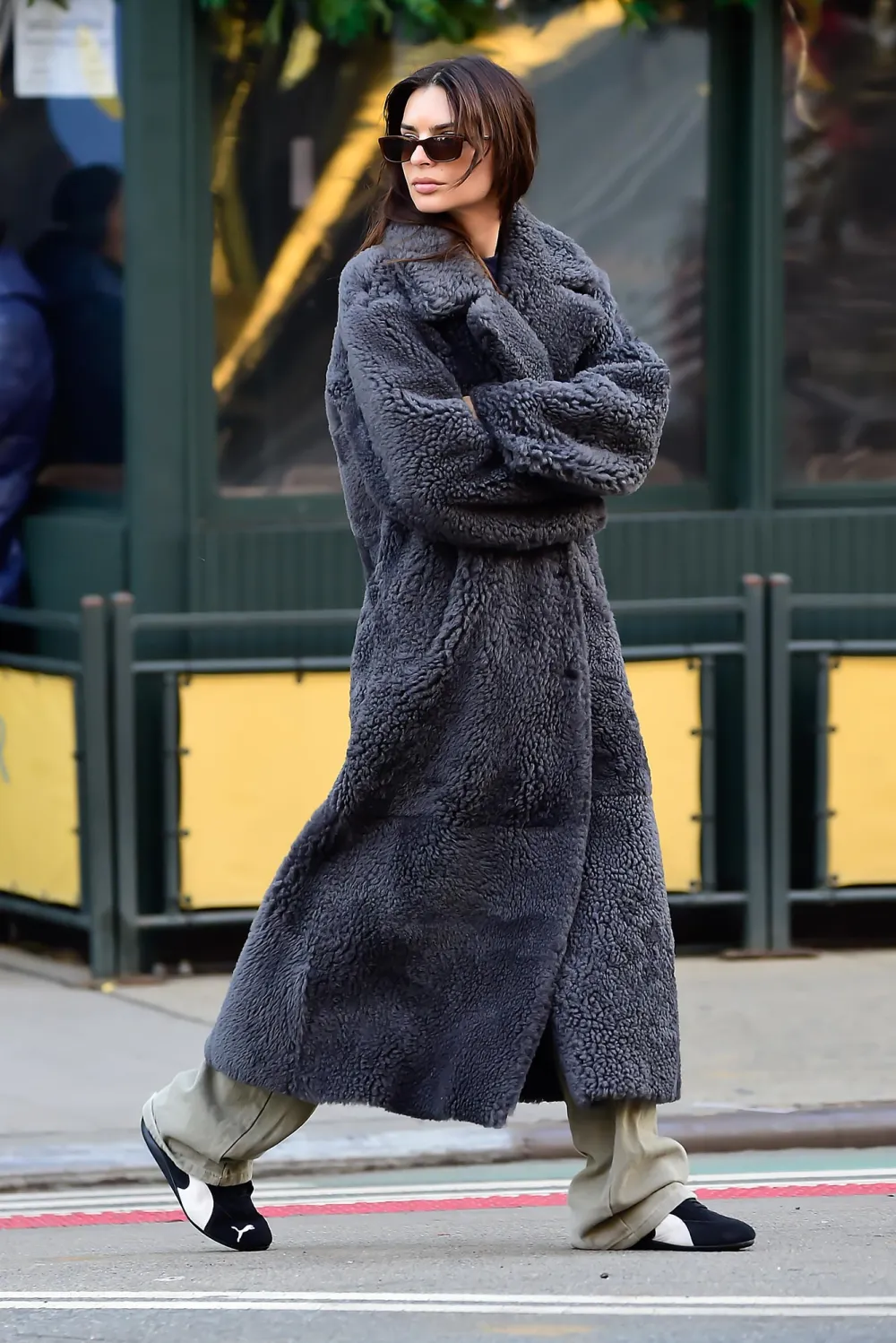 Emily Ratajkowski Makes a Case for a Cold Weather Crop Top