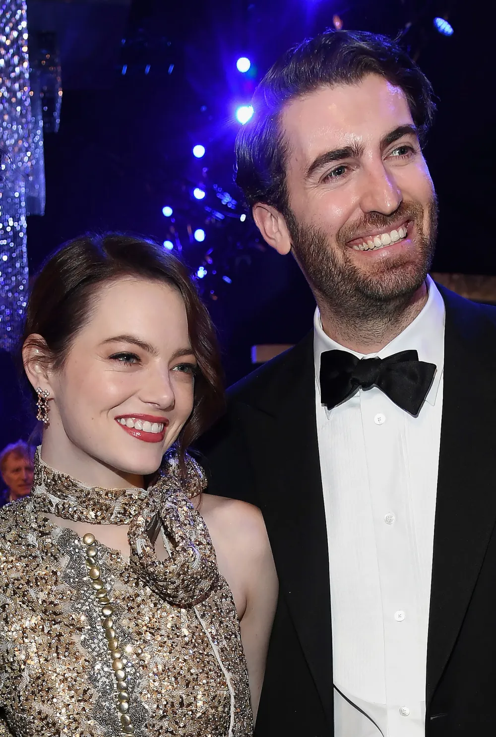 Emma Stone Jokes She Needs A Helmet Reveals Black Eye During Wedding Week Dave McCary