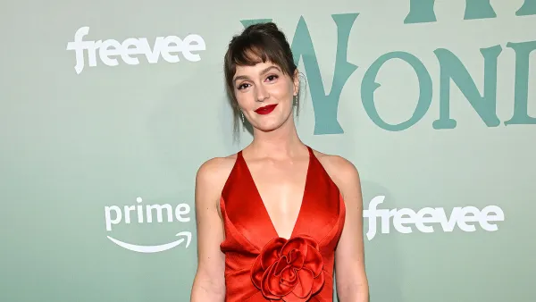 Feature Leighton Meester in Red