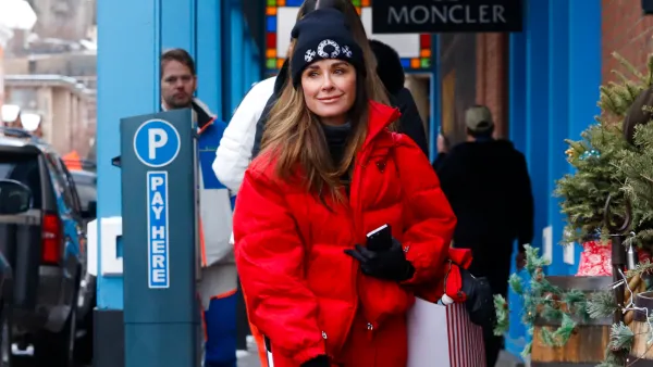 Kyle Richards puffer coat