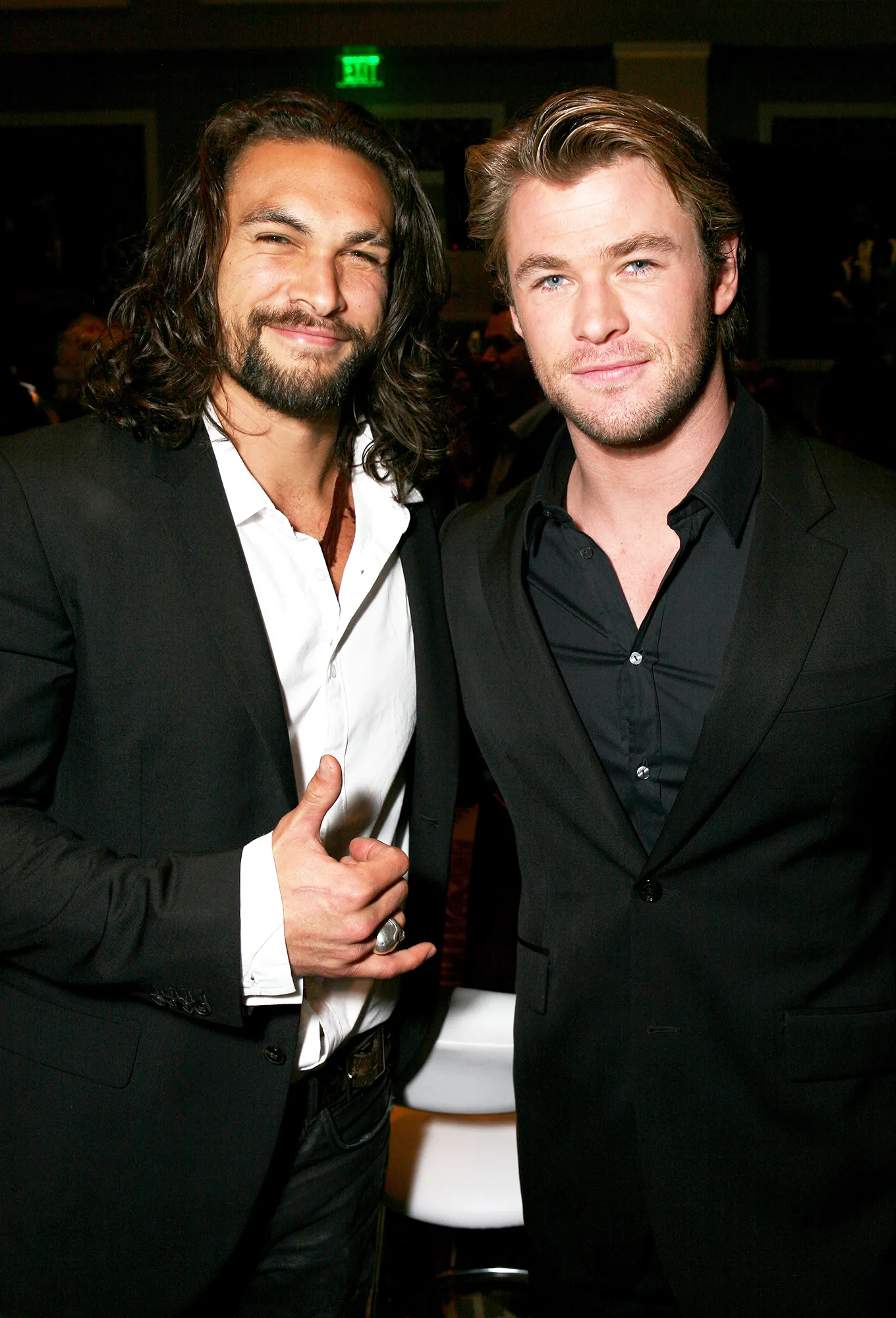 Jason Momoa Doesnt Actually Have Any Superhero Beef With Chris Hemsworth That Was Supposed to Be a Joke