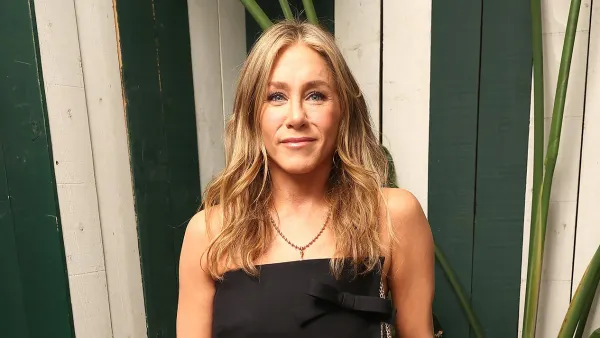 Jennifer Aniston Looks Chic in Black Monochromatic Outfit at ‘The Morning Show’ Cocktail Reception