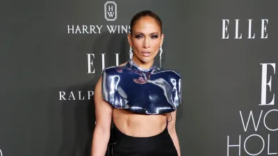 Jennifer Lopez Dares to Wear Skin-Baring Breastplate at Elle Women in Hollywood Awards