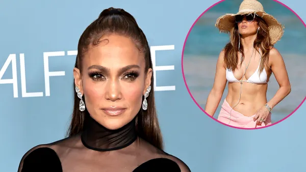 Jennifer Lopez Flaunts Her Toned Abs in White Bikini During Holiday Vacation in St. Barts