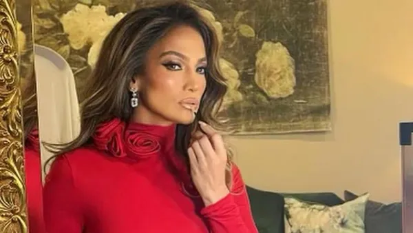 Jennifer Lopez Shows Off Ravishing Red Dress She Wore at Annual Holiday Party With Ben Affleck 410