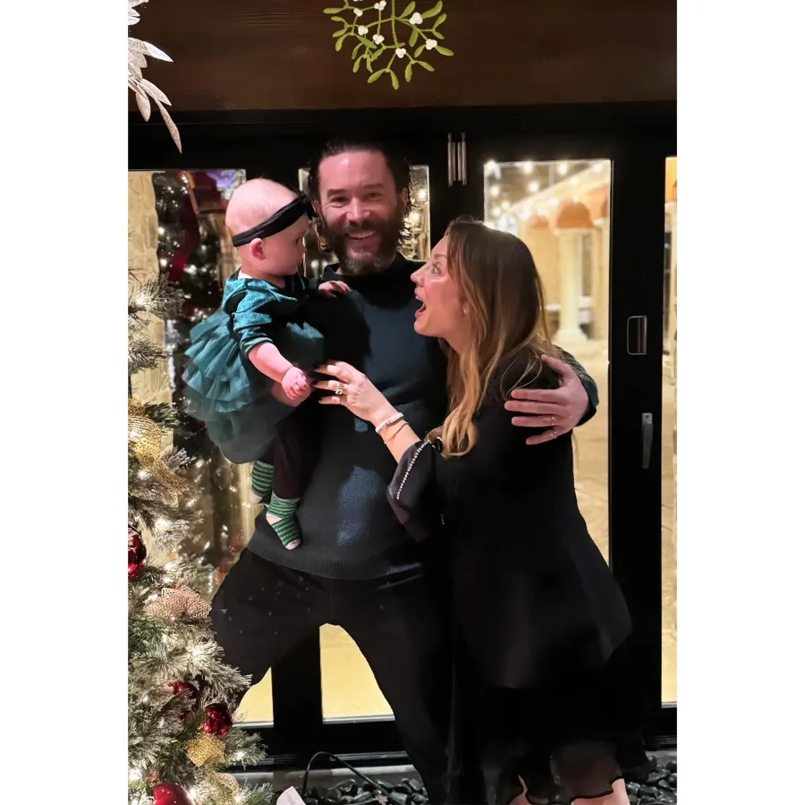 Kaley Cuoco and Tom Pelphrey Cuddle Up With Daughter Matilda for Their 1st Christmas as a Family