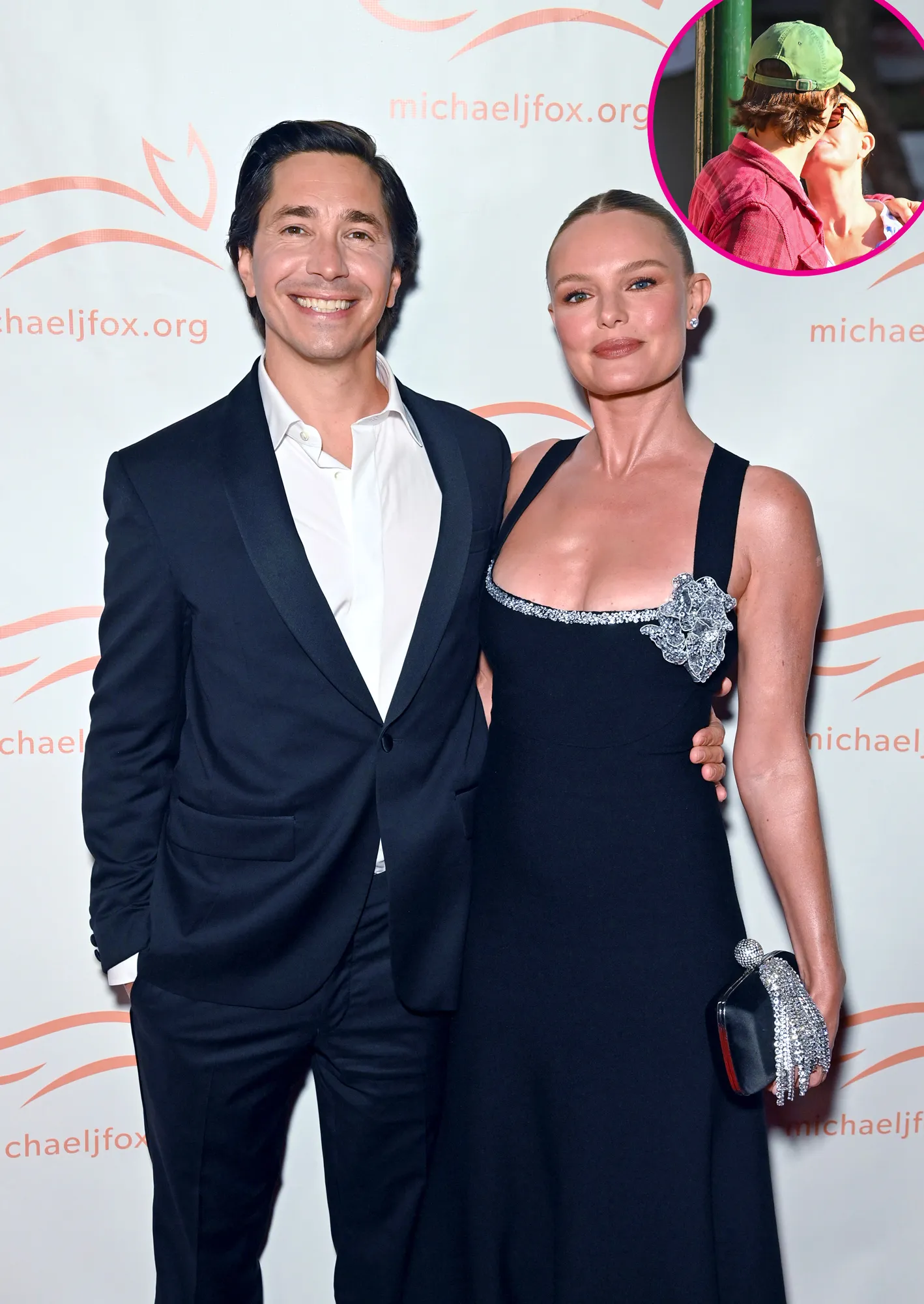 Kate Bosworth and Justin Long Prove Their Going Strong By Sharing a Kiss While Walking Their Dog