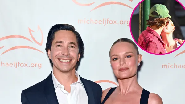 Kate Bosworth and Justin Long Prove Their Going Strong By Sharing a Kiss While Walking Their Dog