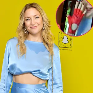 Kate Hudson Shows Off Bright Red Driving Gloves