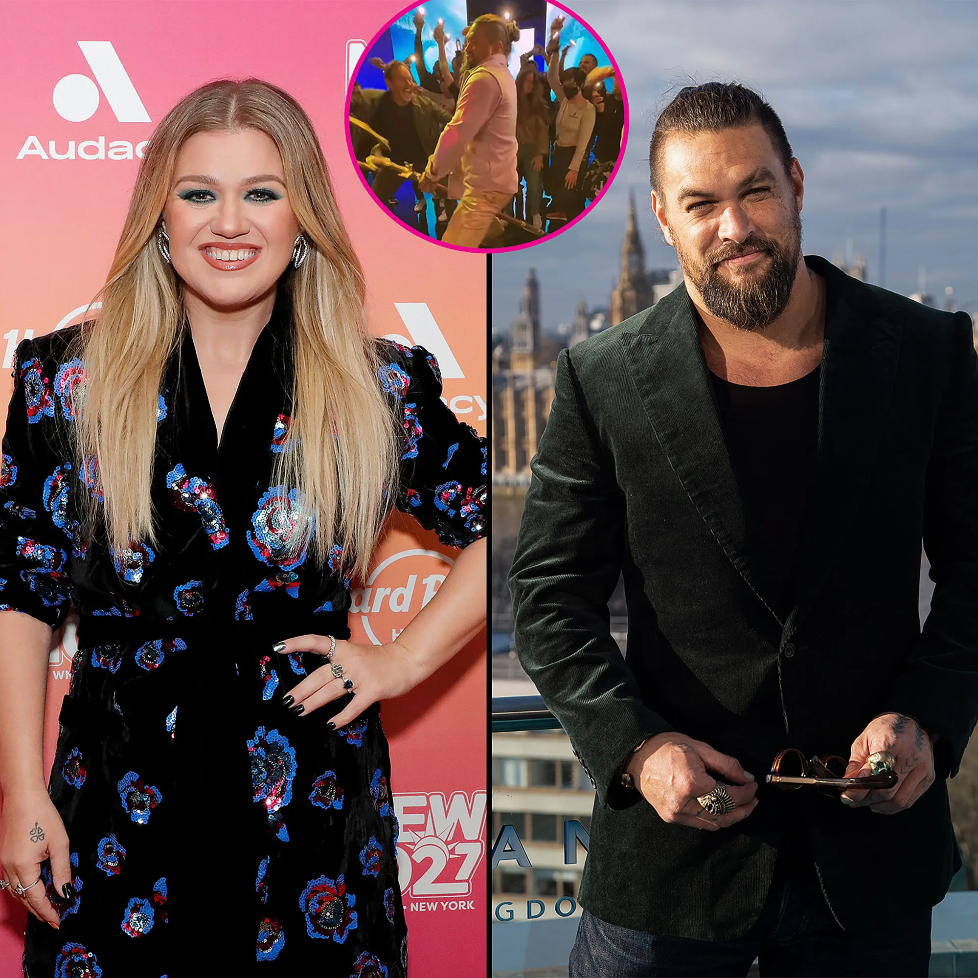 Kelly Clarkson Quickly Changes Topics After Jason Momoa Shows Off NSFW Hip Thrusts in Aquaman 2