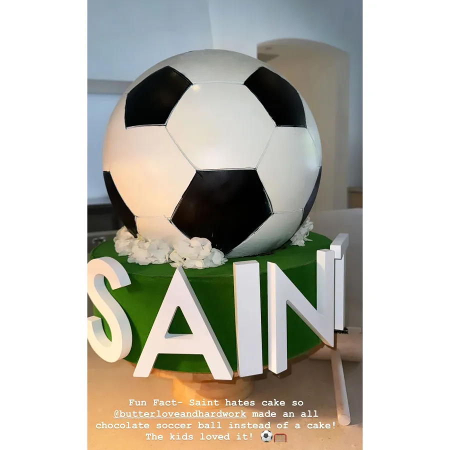 Kim Kardashian Throws Son Saint a Soccer-Themed Birthday Party