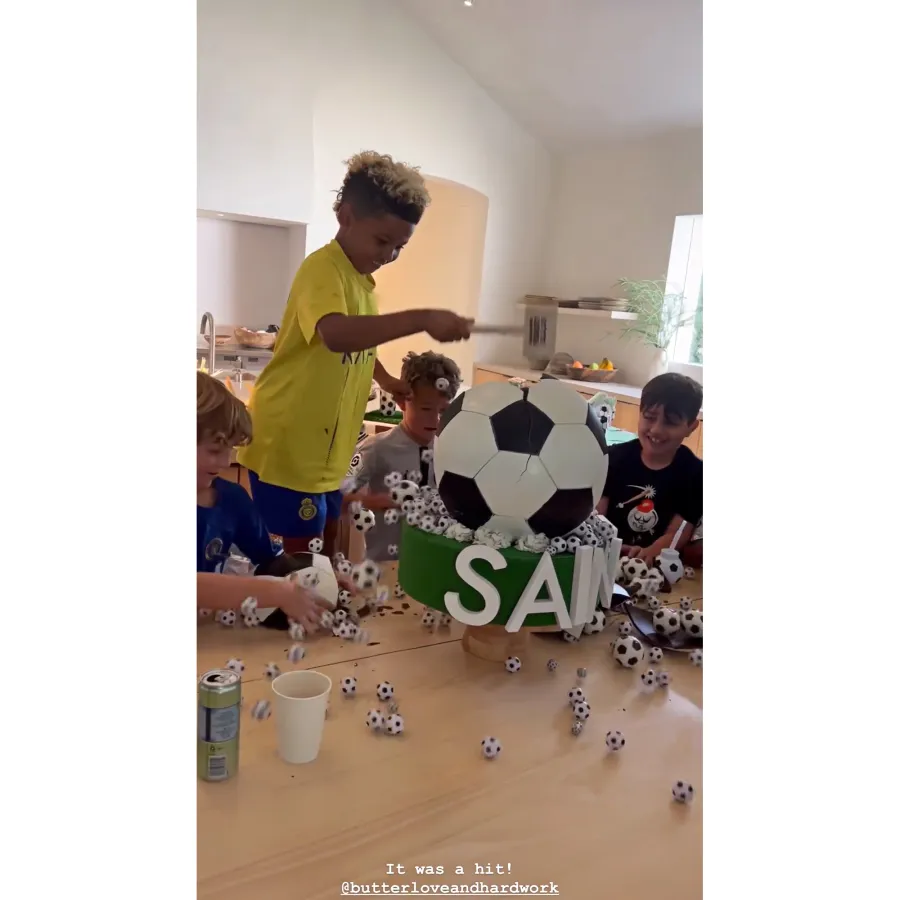 Kim Kardashian Throws Son Saint a Soccer-Themed Birthday Party