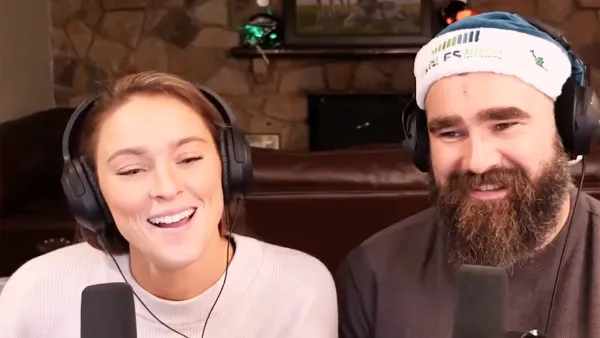 Kylie Kelce Praises Husband for Her Christmas Necklace