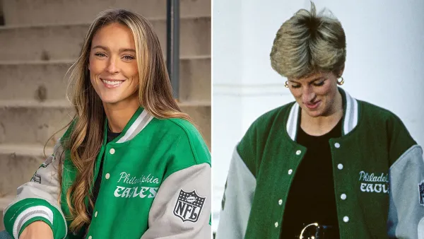 Kylie Kelce Reacts to 'Absurd' Hype Over Signed 'Princess Diana' Jacket Auction