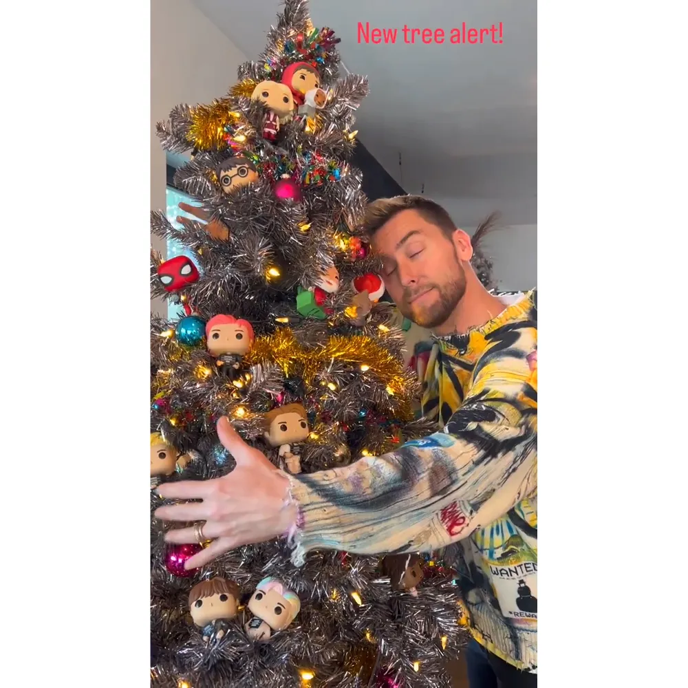 Lance Bass Decorates 35 Christmas Trees Every Year &mdash; Including 1 Dedicated to Funko Pop! Figures