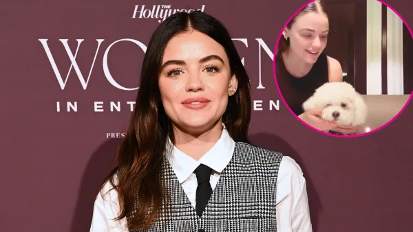 Lucy Hale Adorably Helps Pup Ethel Blow Out Birthday Cake Candles